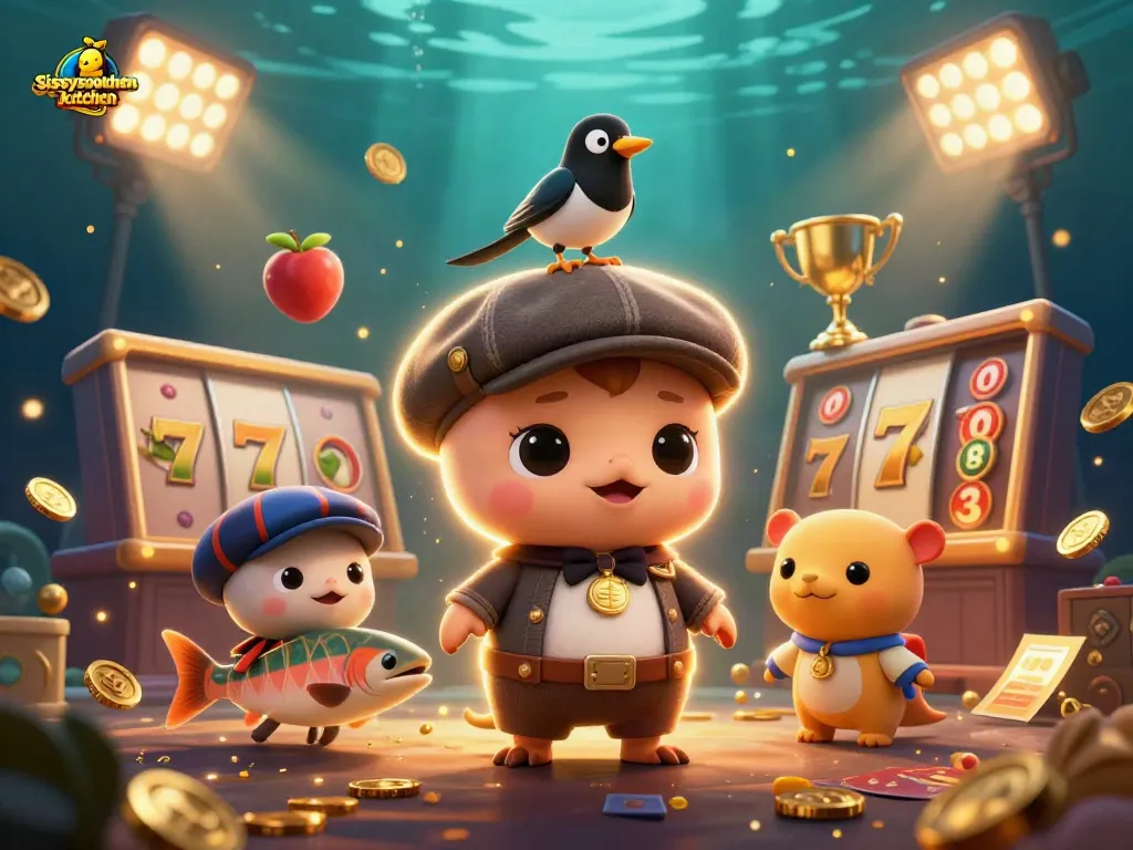 Spin and win at sissyssouthernkitchen with 3D slots elements and vibrant characters.